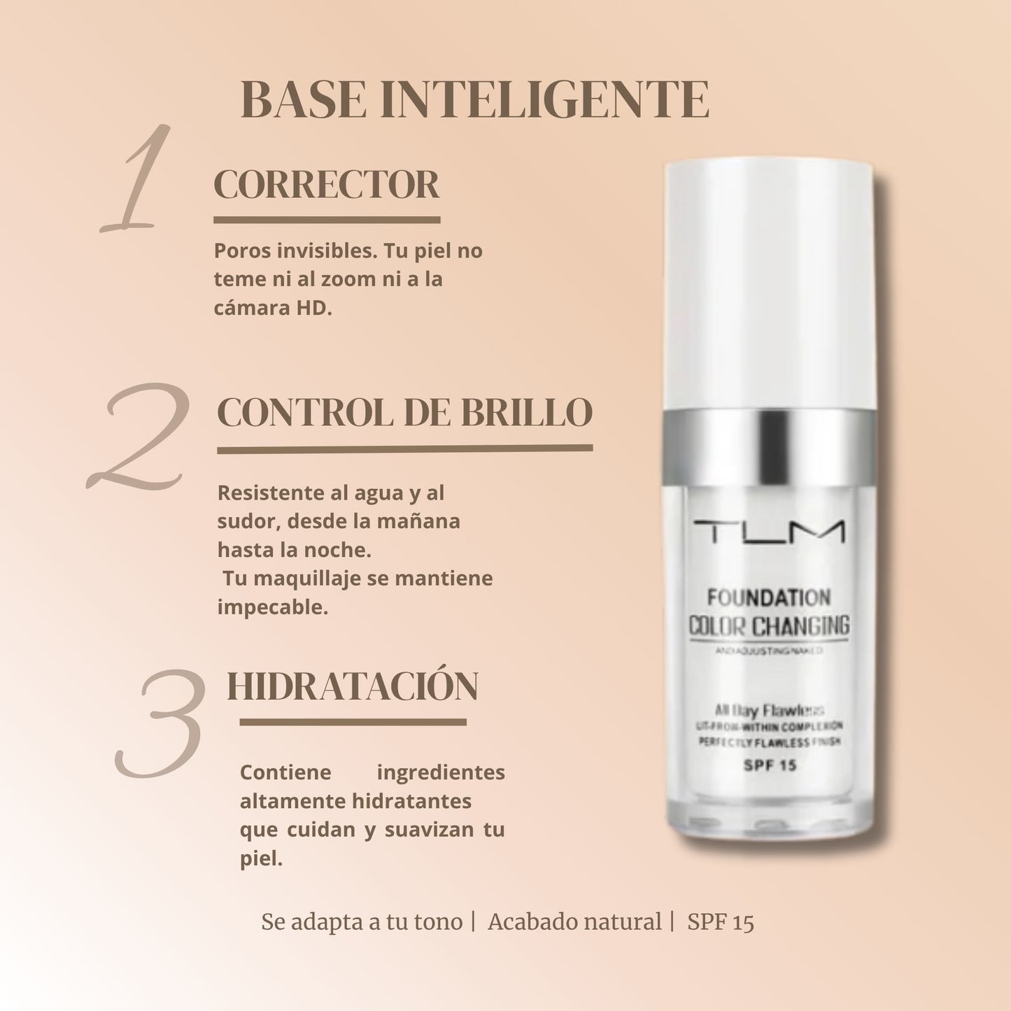 TLM FOUNDATION BASE DE MAQUILLAJE